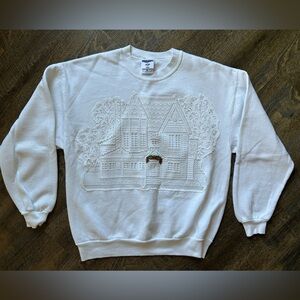 Jerzees  Christmas Embroidered Crewneck Sweatshirt
Woman’s size Large